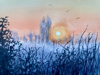 Atelier-aquarelle-quotSoleil-levant-sur-la-brumequot-8211-Saint-Francois-Lacroix_3540578