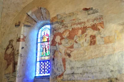 Journees-du-Patrimoine-2025-8211-Visite-decouverte-des-peintures-murales-de-leglise-de-Soulomes-avec-Emmanuel-MOUREAU-charge-de-protection-a-la-DRAC-Occitanie-8211-Soulomes_3028608